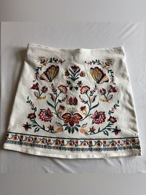 Rockin C Embroidered Floral Skirt